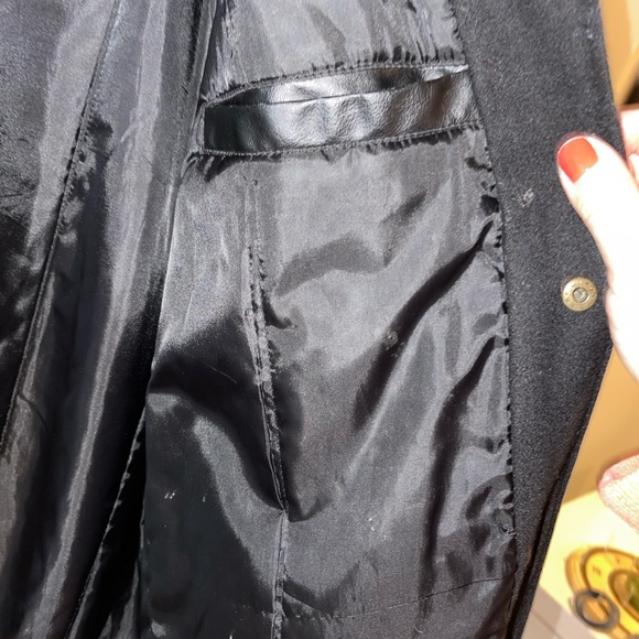 Steve & Barry's Mens Chevy Black Faux Leather & Fabric Bomber Jacket  XX… - Picture 10 of 11